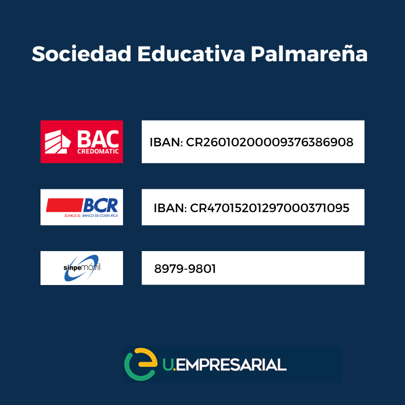 U. Empresarial - Métodos de pago - Universidad privada en Palmares